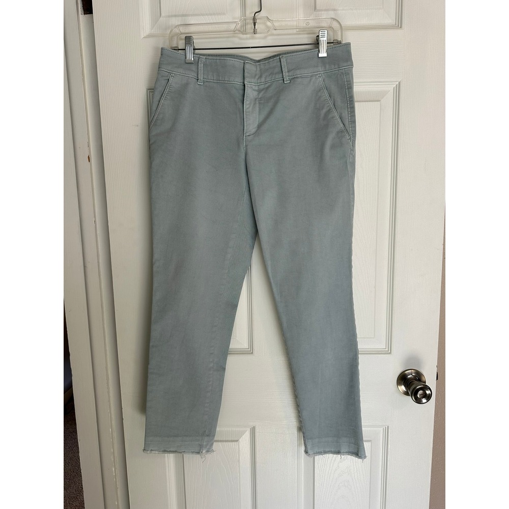 Loft Womens Seafoam Green Raw Hem Chino Pants‎ Size 6